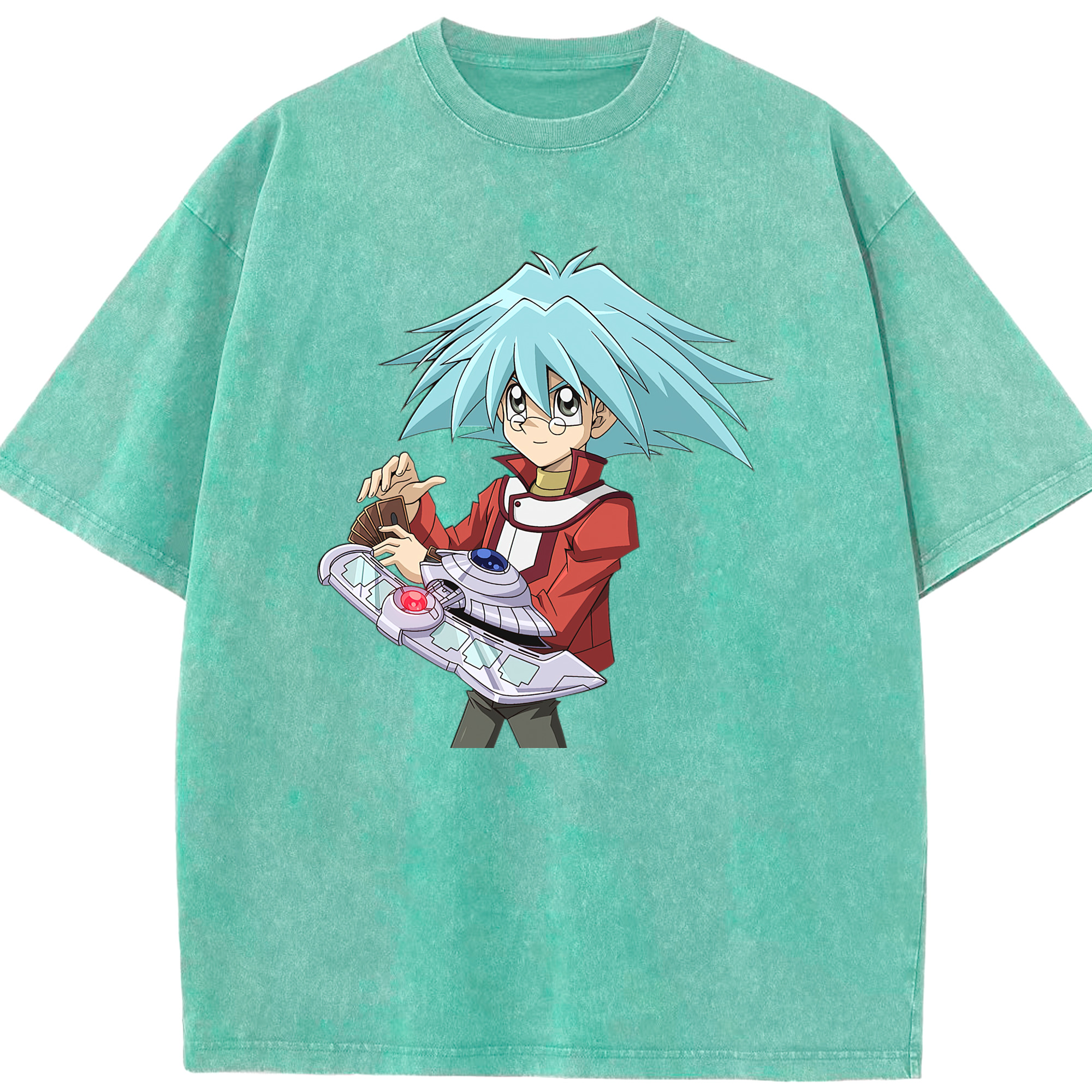 （画像用） 遊☆戯☆王 Yu-Gi-Oh! 綿100% ヴィンテージ風 半袖Tシャツ（フロントプリント）